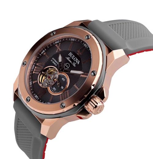 代购bulova marine star宝路华海洋之星男士运动防水自动机械表